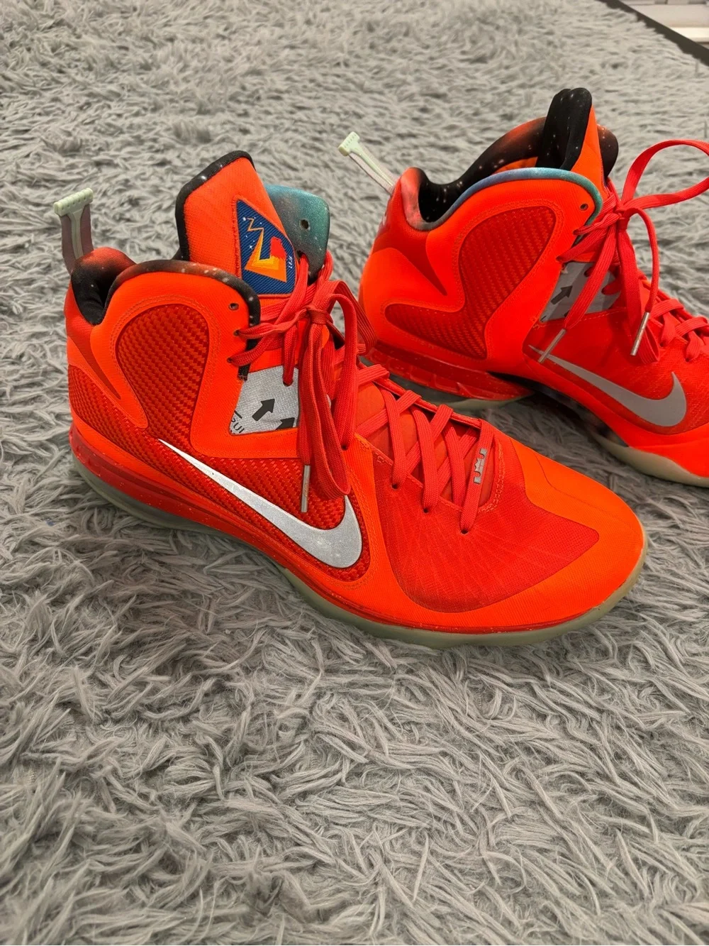 Nike LeBron 9 Big Bang 2022 Total Orange Men's Size 15 DH8006-800 Streetwear